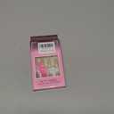 Press on Nails Medium Coffin Bling Fake Nails SWEKKE Pink Full Cover Silver Glitter False Nails with Designs Glossy Glue on Nails Acrylic Nails Manicure Artificial Nails for Women Girls 24 Pcs