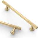 Asidrama 10 Pack 5 Inch(128mm) Brushed Gold Cabinet pulls Kitchen Cabinet Handles, Cabinet Pulls Kitchen Cabinet Hardware for Cupboard Drawer Pulls