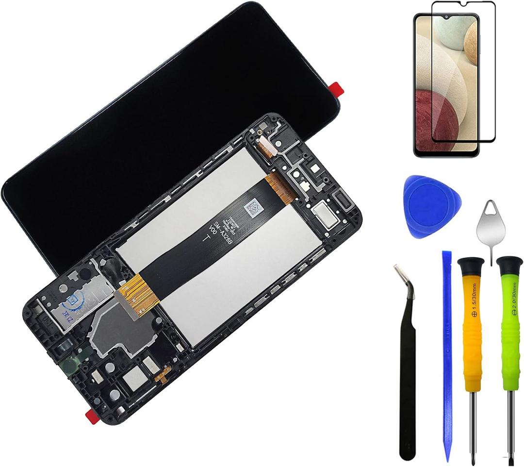 LCD Display Screen Digitizer Assembly with Housing Frame Replacement Kit for Samsung Galaxy A32 5G S326dl A326U A326B A326a A326w