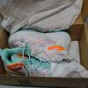 Unisex Basketball Shoes Breathable Lightweight Athletic Sneakers Non Slip Rubber Sole for Indoor Outdoor Court Walking Sports Training (8.5 Women/7.5 Men, Green)