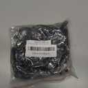 garini 12 Feet Industrial Black Light Fixture Chain, Adjustable Metal Pendant Chandelier Chain Extension with Detachable Link, Maximum Load is 66 Pounds