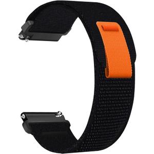 Nylon Band Compatible with Samsung Galaxy Watch 7/FE/6/5 Pro 4 3/Watch 4 6 Classic/Active/Gear S2 S3 Frontier Band, 22mm Sport Loop Strap for Galaxy Watch 