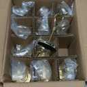 BARsics 12pcs Gold Premium Table Place Card Holders with Weighted Base Stand and Clip