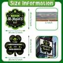 Jetec 2 Pieces St. Patrick's Day Door Sign Shamrock Wooden Sign for Patrick's Day Decor 12 x 12 Inch Farmhouse Shamrock Hanging Decoration for Front Door and Wall