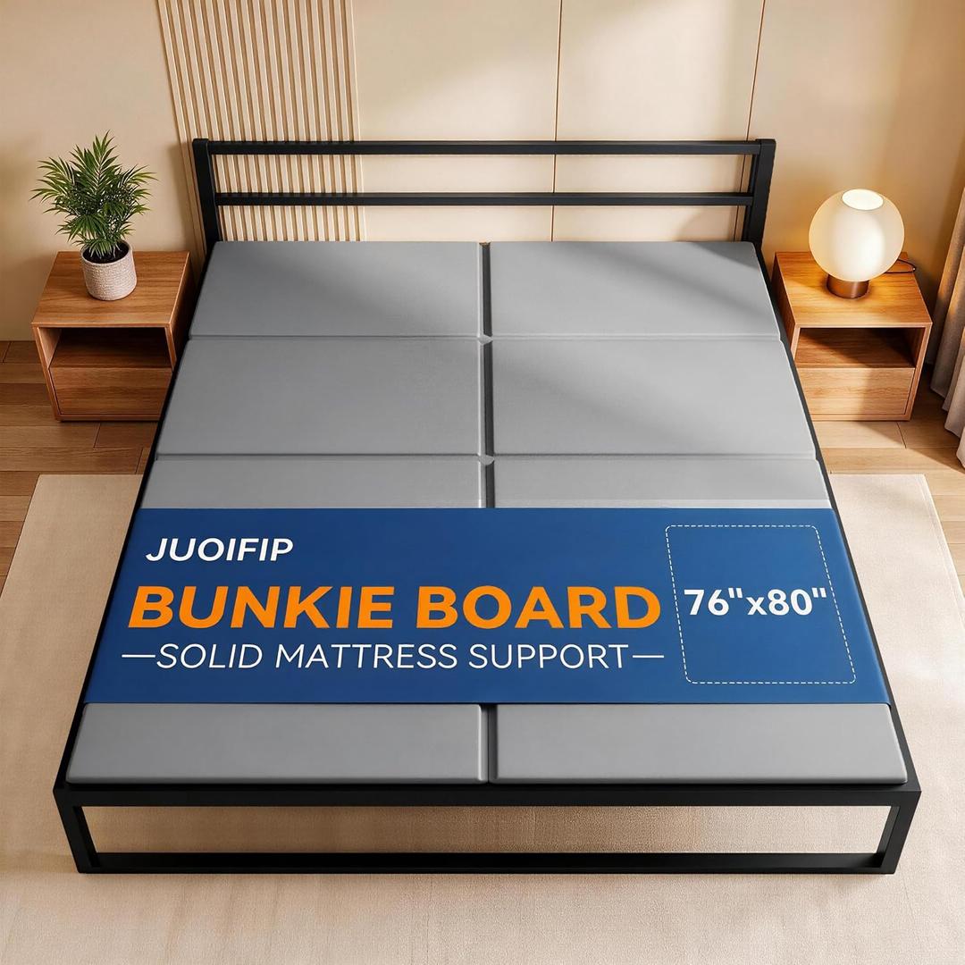 Bunkie Board King Size 76"x80", Heavy Duty Breathable Bed Support