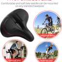 Oversized Bike Seat for Peloton Bike & Bike+, Comfort Seat Cushion Compatible with Peloton, Road or Exercise Bikes, Bicycle Wide Saddle Replacement for Men & Women, Accessories for Peloton
