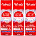 Colgate Optic White Pro Series High Impact White, 3 Pack, Teeth Whitening Toothpaste with 5% Hydrogen Peroxide and ActivShine, Brilliant Mint Flavor, 3.0 OZ