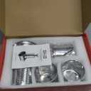 Stainless Steel Slicer Shredder Attachment for KitchenAid Stand Mixer, Cheese Grater Attachment for KitchenAid with 5 Blades, Dishwasher Safe
