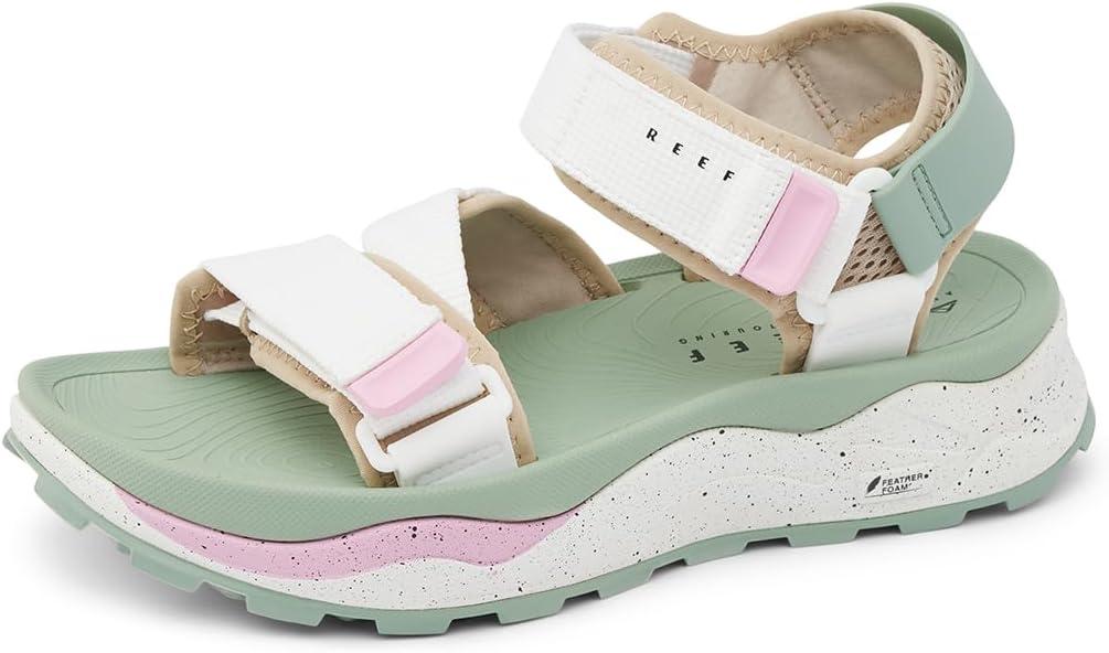 REEF Cross Shore Womens Casual Sport Sandal, Adjustable Straps, Supportive Footbed, No Slip Traction, Size 11
