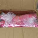 Kigley Inflatable Chair Blow Up Couches Transparent Inflatable Sofa Seat Yard Patio Portable Air Couch Furniture for Outdoor Indoor Camping Beach Room (Double Seat,Red)