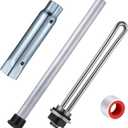 Saillong 4 Pieces RV Water Heater Elements Include 1 Anode Rod 1 Electric Heater Element 1 Dual Hex Wrench and 1 Tape Replacement Kit Compatible with Suburban RV Parts