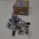 3 Inches Prep Table Wheels, Expanding Stem Caster Wheels Set of 4 with Side Brake, fit for 7/8" and 1" ID Tube Leg for Stainless Steel Worktable, Cart, Furniture Legs, Commercial Kitchen Prep Table