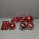 Marsui 24 Pcs Giant Christmas Balls Ornaments Extra Large Outdoor Black Christmas Ornament 8'' 6'' 3'' 2'' Large Xmas Balls Bulk Plastic Shatterproof for Xmas Tree Lawn Yard Porch (Frosted and Shiny)