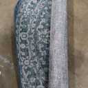 JONATHAN Y Boho Medallion Indoor Outdoor Round Area Rug 6 Ft Teal/Gray, Malta Textured Weave for Backyard, Patio, Porch, Easy-Cleaning, High Traffic, Pet-Friendly, Non-Shedding (SMB104B-6R)