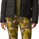 BASS OUTDOOR Womens Puffer Jacket with Stand Collar and Zip Pockets (X-Large, Black)