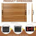 Noodle Board Stove Cover with Handles, Wood Stove Top Covers for Electric Stove, Gas Stove Top