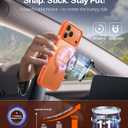 TORRAS for iPhone 17 Pro Case with Stand, Fit for MagSafe, 4X Military Drop Protection, Camera Control Button, Slim Soft Edge Phone Case for iPhone 17 Pro, Translucent Matte Cover 6.3", Cosmic Orange