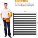 3 Panels 48" W x 48" H Air Conditioner Metal Privacy Fence Screen