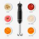 Bonsenkitchen Hand Blender, Immersion Blender with 2 Mixing Speeds, Electric Handheld Mixer Portable Stick Mixer with Stainless Steel Blades for Soup, Smoothie, Puree, Baby Food