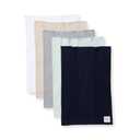 Burts Bees Baby Infant Burp Cloths, 100% Organic Cotton Extra Absorbent Soft Fabric Drool Cloths, 5-Pack Newborn Must-Have Essential Large Burping Cloths, One Size 17 x 11.75 Inches (Midnight)