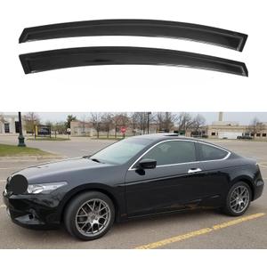 IG Window Visors Fit for 2008-2012 Honda Accord Coupe, Out-Channel Rain Guards Vent Wind Deflectors 2PC, Car Accessories for 08-12 Accord (Coupe Only)