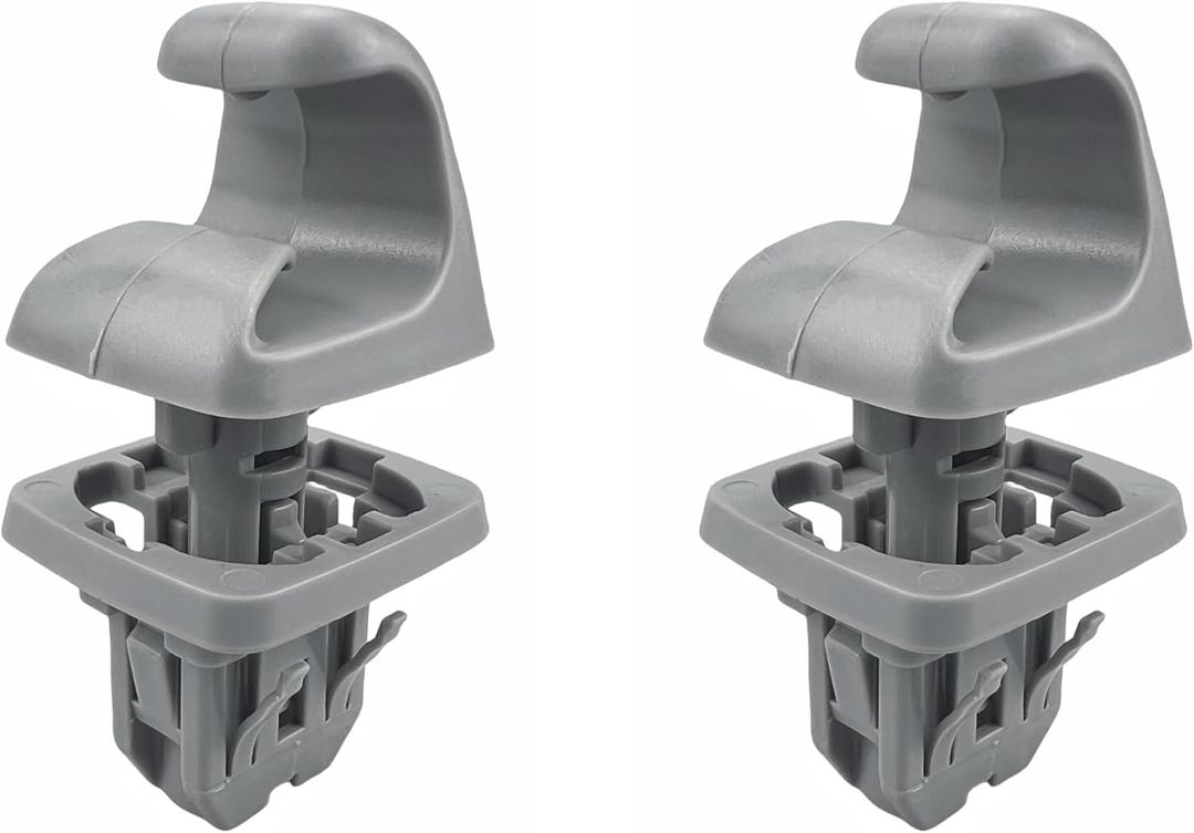2 PCS Sun Visor Bracket Clips Holder for Toyota Camry 2007-2017, Corolla 2009-2019, Highlander 2008-2019, RAV4 2013-2018, Sun Visor Retainer OE# 74348-33040-B0 (Gray)