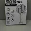 LiBa Electric Fly Swatter Racket, 2 in 1 Electric Bug Zapper USB Rechargeable, 4000V Indoor Outdoor Mosquitoes Zapper with 5 Layer Safety Mesh, Cordless Insect Killer Trap Home Office Camping Patio