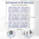 Square Shower Mat 32x32 Inch Non Slip Bath Mat for Inside Shower Loofah Shower Mat for Elderly Soft Textured Foot Massage Pad Bathroom Floor Mat for Wet Area, Without Suction Cups, Quick Drying