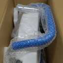 Heavy Duty Elongated Toilet Seat Riser, Easy to Install - 3.5" Lift - 300 lbs Capacity, Premium Padded Support Handles