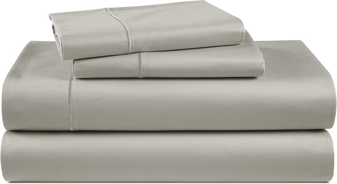 LANE LINEN 100% Egyptian Cotton King Sheets Set 4 Piece Sateen Weave Bed Sheets, Ultra Soft, 16" Deep Pocket, Luxury King Size Sheet Set 