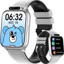 Smart Watch for Kids, 1.85" Fitness Tracker with Heart Rate, Sleep Monitor, IP68 Waterproof Smartwatches with Video Music, Pedometer, Game, NO APP/Phone, Gift for Boys Girls. (Built-in AI, Silver)