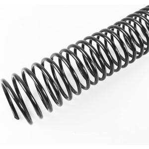Binditek 50 Pack Plastic Spiral Binding Coils, 25mm(1"), 215 Sheet Capacity, 4:1 Pitch, Black, 48 Loops, for Letter Size, for Students and Coworkers