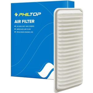 PHILTOP Engine Air Filter, Compatible with CA10257 Toyota Highlander 2006-2010 V6 3.3L, Lexus RX400h 2006-2008, Improve Engine Performance, Rigid Panel
