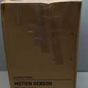 Ninestars Automatic Touchless Infrared Motion Sensor Trash Can, 13 Gal 50L, Stainless Steel Base (Rectangular, Black Lid), Black Trim