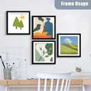 BESCRCL 12x12 Picture Frame Black Set of 6, Diamond Art Painting Frames Display Photo 10x10 or 12 x 12 without Mat, Wall Hanging Frame with Plexiglass
