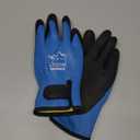 100% Waterproof Gloves for Men and Women, Winter Work Gloves for Cold Weather, Touchsreen, Thermal Gloves for Freezer Work, Fishing and Gardening, With Grip, Blue, X-Large