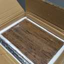 QEEIG Bathroom Shelves Over Toilet - Wall Mounted Floating Shelves Toilet Paper Storage Small Farmhouse Decor Shelf 16 inch Set of 3, Rustic Brown (019-BN3)