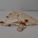 SeaRoomy Burritos Tortilla Throw Blanket, Tortilla Wrap Blanket, Novelty Funny Tortillas Round Blanket Giant Tortillas Round Soft Blankets for Adults and Kids (Beige, 60 inches)