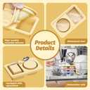 2 x 4 Pack Reusable Silicone Snack Containers with Lids, Double Compartment Snackle Containers, Salad Sauce Seasoning Container, Small Mini Kids Food Snack Boxs for Travel, Office, Picnic