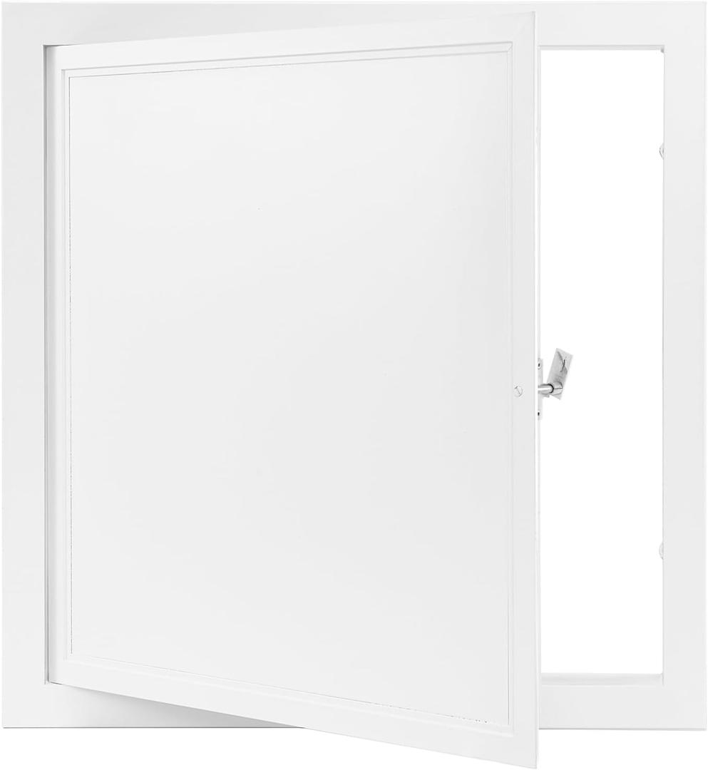 Metal Access Panel 24 x 24, Access Panel with Screwdriver Latch, Galvanized Steel Inner Panel and Aluminum Alloy Frame, Access Panel for Drywall, Ceilings, Electrical, Plumbing, Attic