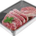 Deli Meat Container for Fridge,Bacon Container for Refrigerator304SS Airtight Food Storage Container,Stackable Fridge Organizer with Locking Lid (BPA Free)