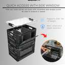 Collapsible Storage Bin with Lid & Dividers, Gray