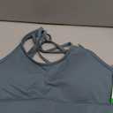 Gaiam Women's Shine Bra, Slim Fit, Stretch Midweight Material, Moisture-Wicking (Goblin Blue)