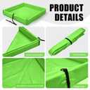 Wettarn 1 Pcs Folding Duck Pond 5' x 5' Portable Spill Containment Berm Wall Containment Berm (Green)
