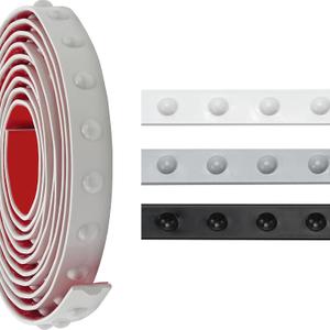 3D Polka Dots Flexible Chair Rail Classic Wall TrimPeel and Stick Panels Molding TrimSelf -Adhesive Wall Trim Easy DIY Installation for Mirror Edge, TV Background, Home Wall Decor (1.18IN*0.43IN)