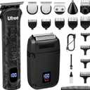 Ufree Beard Trimmer for Men, Foil Shaver Electric Razor, Shavers for Body Face Nose Ear, Cordless Hair Trimmer, Professional Hair Clippers, Mustache Grooming Kit Birthday Gifts for Men (Black)