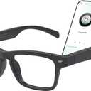 Smart Glasses for Men Women, Blue Light Filtering Lenses, Bluetooth 5.3 Music Glasses - Smart Touch, Open-Ear Clear Sound, Voice Call, Ultralight Comfortable Design for Reading Office Working