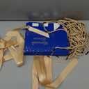 Glenmal 30 Pcs 5.51x2.36x4.72'' Ramadan Gift Bags Ramadan Mubarak Blue Paper Party Bags Eid Mubarak Treat Goodie Bag with Handle and Ribbon for Ramadans Kareem Eid Mubarak's Party Supplies