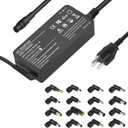 90W Universal AC Adapter Laptop Charger Compatible with HP Dell Lenovo Acer Asus Toshiba IBM Sony Fujitsu Gateway Notebook Ultrabook Chromebook Power Supply Cord with 16 Connectors