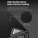 K2 Plus Epoxy Resin Build Plate, 370x370mm Flexible Spring Steel Plate Printing Bed Platform for Creality K2 Plus, Epoxy Resin Particle Coating, Heat-Resistant & Wear-Resistant